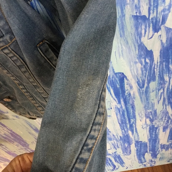 Free People Riveted Heart Jean Jacket Size S - Picture 5 of 6